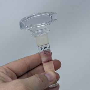 Towle Full Lead Crystal Square Wine Bottle Stopper Made In Austria Decanter 4"